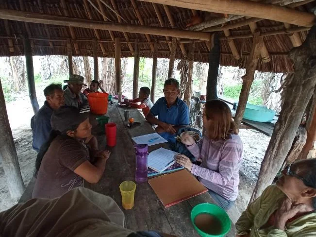 Reunión comunitaria de trabajo